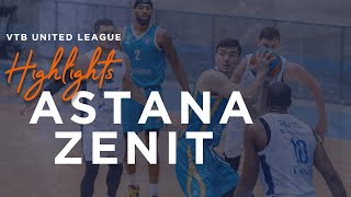 Hightlits of the match — VTB United league: «Astana» vs «Zenit»