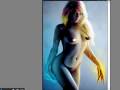 a sexy photo turned into the fire and ice goddess. sped up 1000%. i used photoshop cs3 and a wacom graphire tablet. photographer pelicanh, michael helms. model mishmosh. here is his deviantart page pelicanh.deviantart.com check the models deviantart page here - http because she was kind enough to give me permission to use her photo.