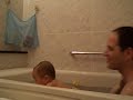 In the bathtub with Daddy