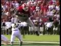 Knowshon Moreno hurdles Central Michigan defender