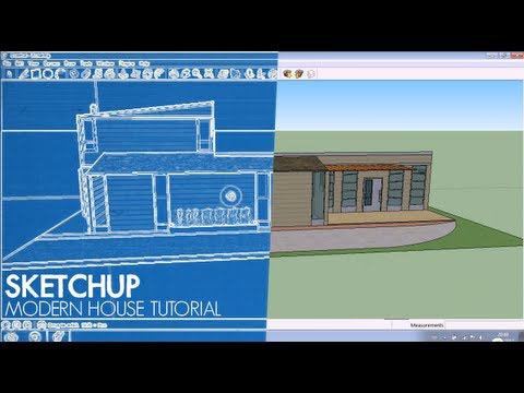 sketchup tutorial how to design a modern house google sketchup