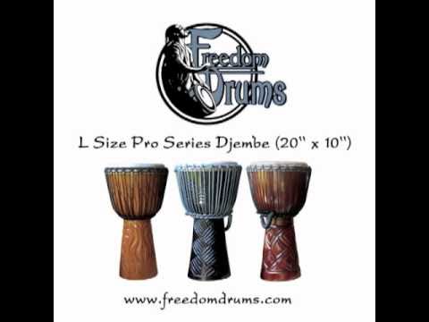 how to measure djembe head size