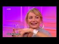 cameron diaz is offered a dutch delicacy at the european talkshow jensen