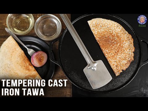 How To Temper Cast Iron Tawa | Easiest And Most Efficient Way | Rajshri Food