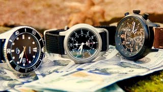 Best Watches Under $100 - Seiko SKN809, Casio MDV106, Timex Expedition Chronograph