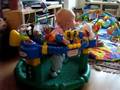 Reilley jumping in his saucer