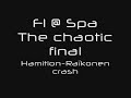 F1 @ Spa Francorchamps'08: chaotic final (Raïkkonen crash)