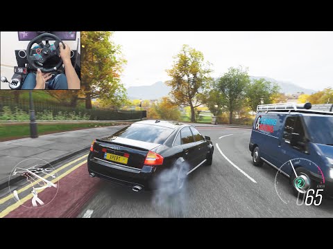 800BHP Twin-turbo Audi RS 6 - Forza Horizon 4 | Logitech g29 gameplay