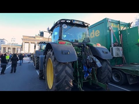 Deutschland: Demo-Woche mit Traktoren - die Bauern protestieren gegen die Streichung von Subventionen