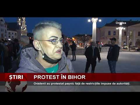 Orădenii au protestat pașnic față de restricțiile impuse de autorități