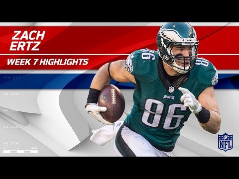 Video: Zach Ertz's Big Night w/ 5 Grabs, 89 Yards & 1 TD! | Redskins vs. Eagles | Wk 7 Player Highlights