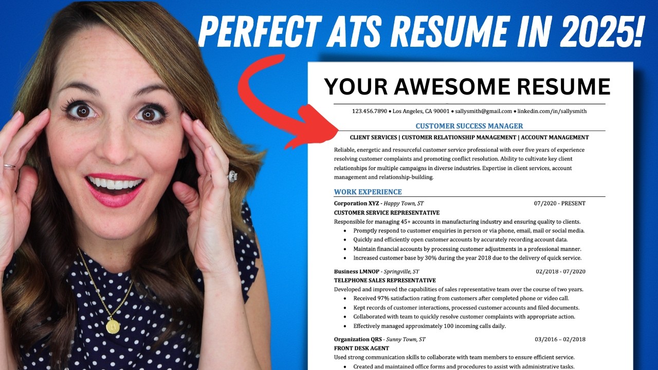 How To Write An Impressive ATS-Friendly Resume in 2025! A Guide To Applicant Tracking Systems!