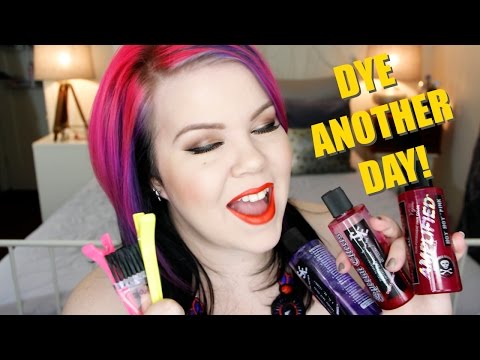 how to dye hair purple from black