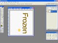 Photoshop Frozen Text