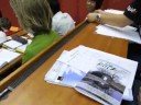 schwebende Papierschiffli in der ETH Z�rich