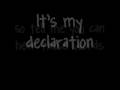 David Cook - Declaration Lyrics