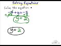Solving Equations