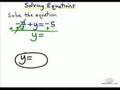 Solving Equations