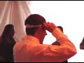 Steve & Adam dive for garter at Tom & Heather\
