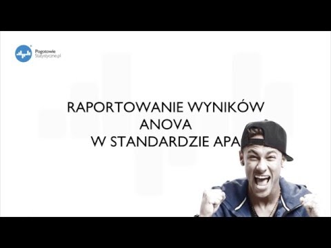 ANOVA w standardzie APA - jednoczynnikowa analiza wariancji.