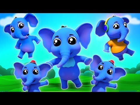 Elefantenfingerfamilie | Kinderreime für Kinder | Elephant Finger Family | Farmees Deutschland