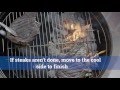 Cooking Steaks On Charcoal Grill