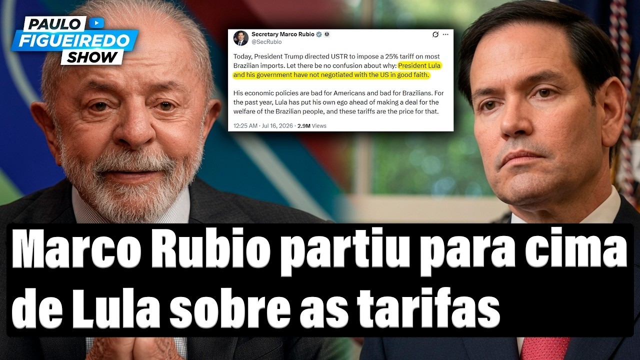 Marco Rubio Culpa Lula Por Tarifaço e Afirma NEGOCIARAM DE MÁ-FÉ