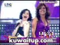 Amel Bouchoucha and Tina Arena Amel Bouchoucha and Tina Arena