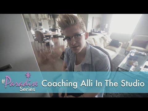 Coaching Alli In The Studio