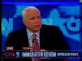 McCain: \"We Are Not Going To Build Fences And Barriers\"McCai