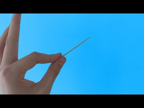Faire disparaître un cure-dent (tour de magie)