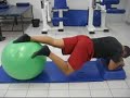 Treino Funcional com bola bobath - PO artroscopia joelho Treino Funcional com bola bobath - PO artroscopia joelho
