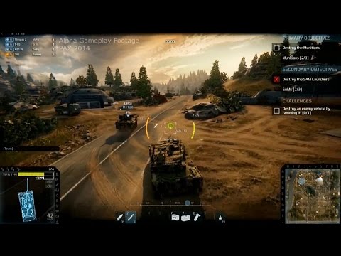 Первый геймплей PVE-миссии Armored Warfare (русская озвучка)