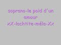 soprano le poid dun amour