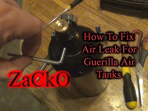 how to fix a paintball gun air leak
