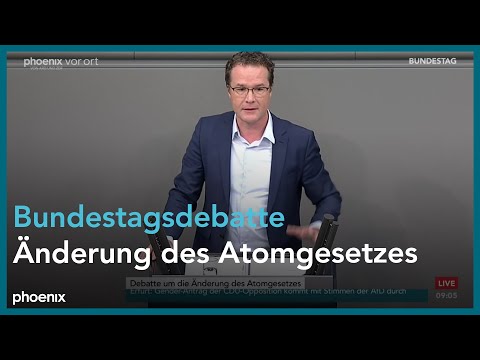 Bundestagsdebatte zur Änderung des Atomgesetzes am  ...