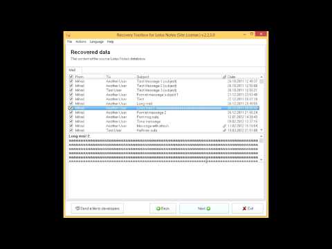 Recovery Toolbox for Lotus Notes Manual