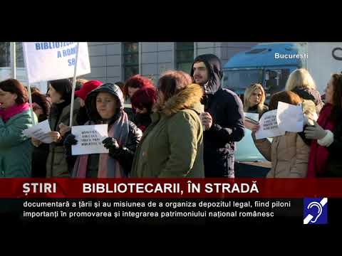 Bibliotecarii, în stradă