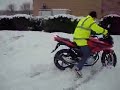 CBF125 in the snow MCN's Honda