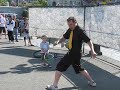 Damien and the Street Performer