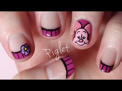 Video Piglet , Winnie The Pooh Nail Art Collaboration