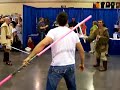 star wars ray park darth maul lightsaber duel  part 2 of 3 