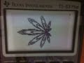 Graphing Calculator Drawing - cannabis leaf