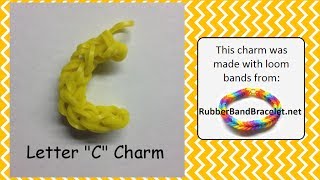 Letter C Loom Band Charm