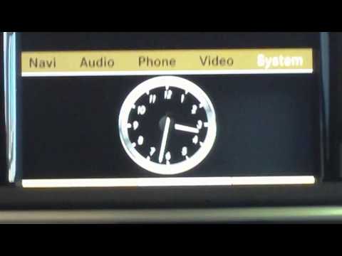how to set clock on mercedes e-class