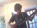 Matt playing 12 bar blues on bass guitar