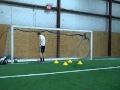 Girl gets taken out by soccer ball!