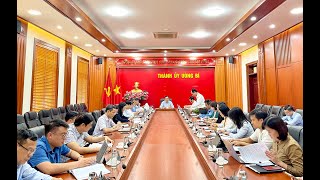 Giao ban giữa Thường trực Thành uỷ với Đảng ủy các xã, phường tháng 11/2024