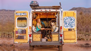 This VAN Has A GENIUS LAYOUT & DESIGN // Remote Work Ready, Huge Bed, Transforming Kitchen 🚐 by Nate Murphy