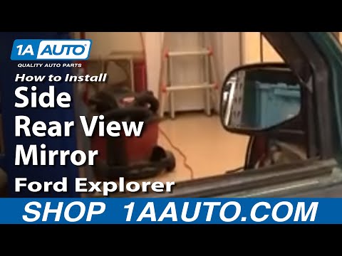 How To Install Replace Broken Side Rear View Mirror Ford Explorer 95-01 1AAuto.com